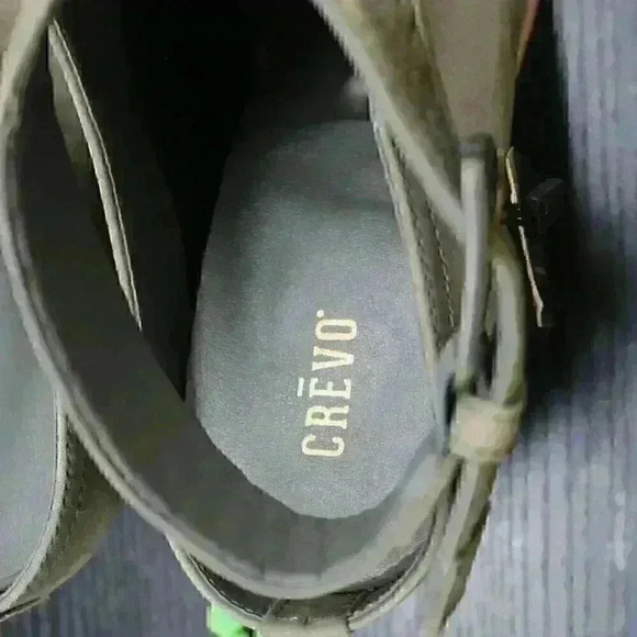 Crevo Eva Women’s Grey Suede Leather Ankle Boots - Picture 8 of 11